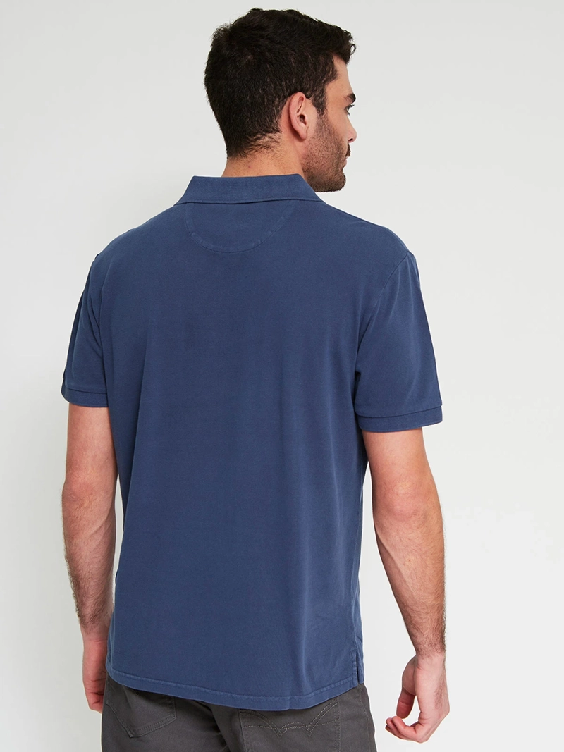 POLERA HOMBRE ROBERT LEWIS ALGODÓN MANGA CORTA LAVADA PIQUE - 2