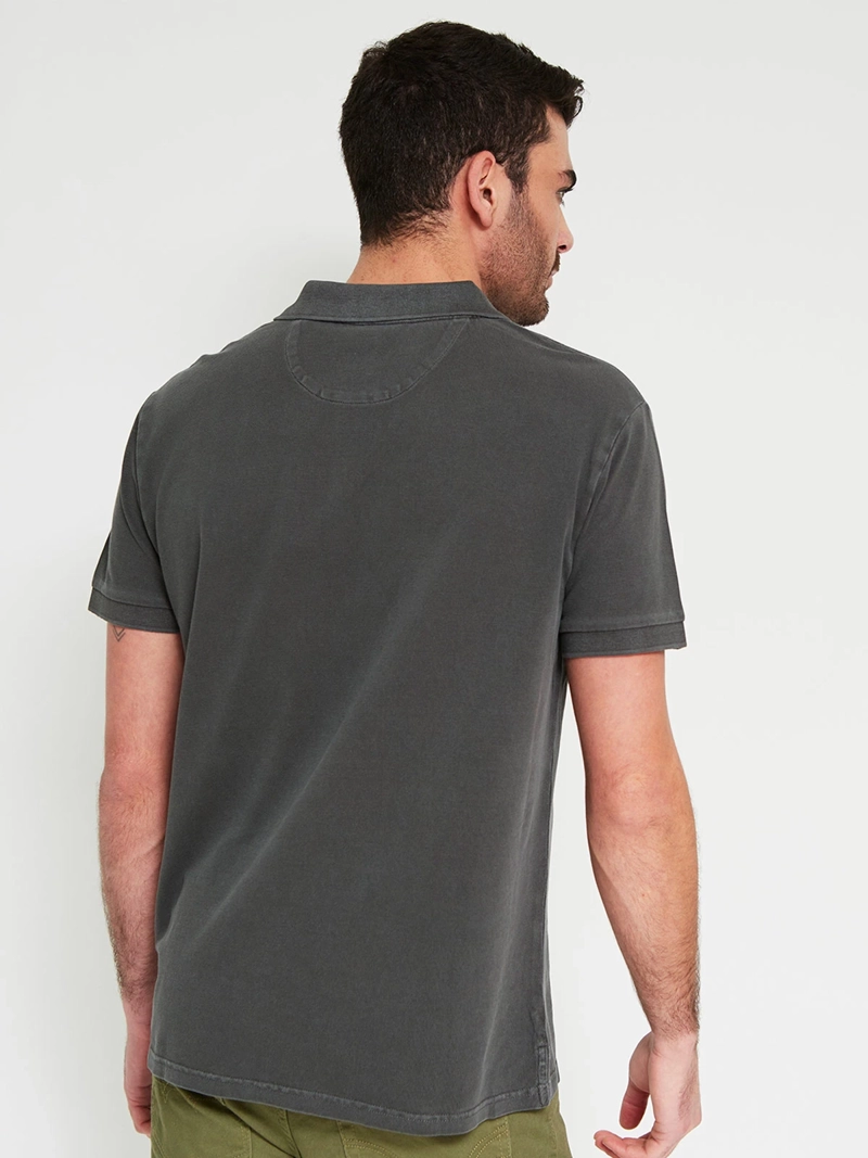 POLERA HOMBRE ROBERT LEWIS ALGODÓN MANGA CORTA LAVADA PIQUE - 2
