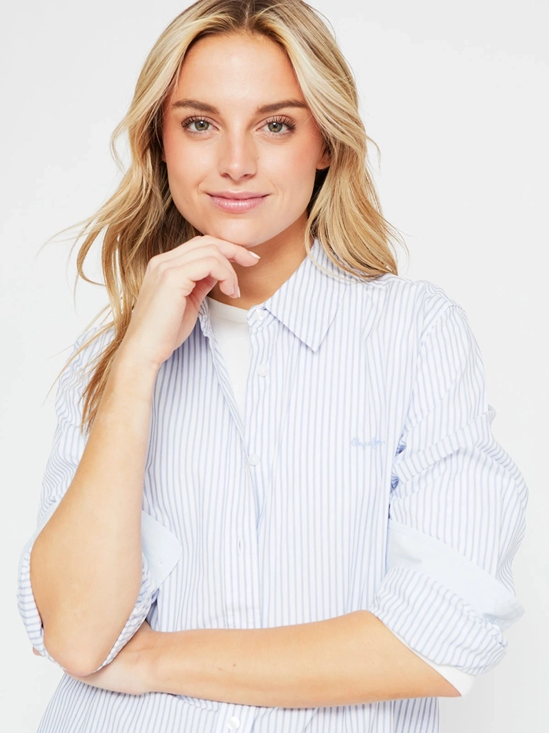 BLUSA MUJER PEPE JEANS ALGODÓN CAMISERA - 4