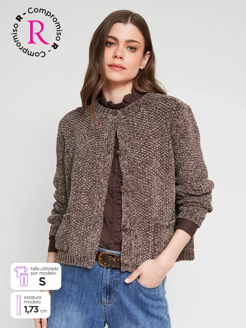 CARDIGAN MUJER TATIENNE CHENILLE - 1