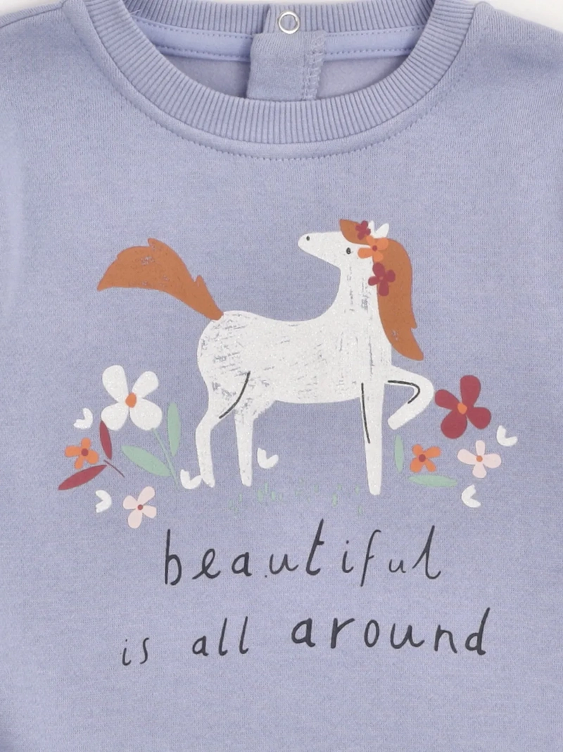 POLERÓN NIÑA BABY HARVEST ALGODÓN ESTAMPADO - 4