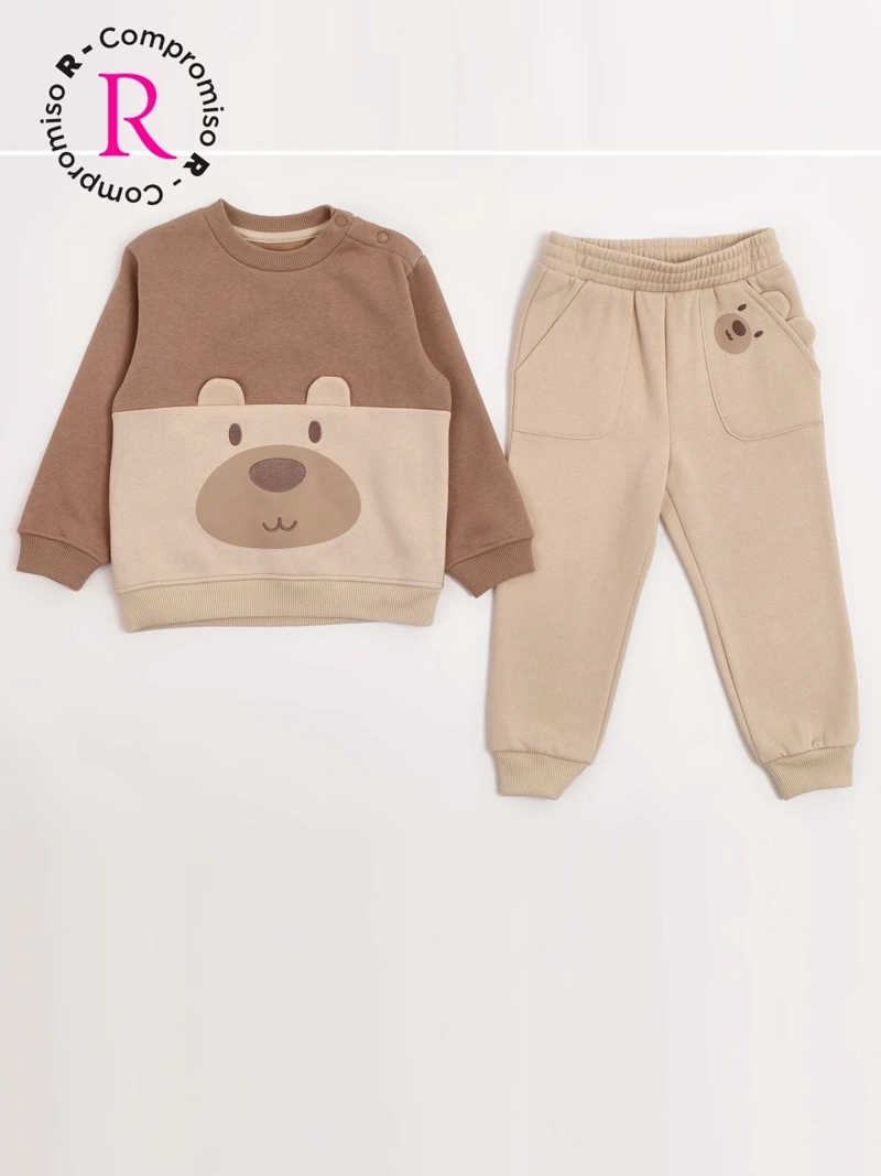 CONJUNTO POLERÓN + PANTALÓN DE BUZO NIÑO BABY HARVEST  - 1