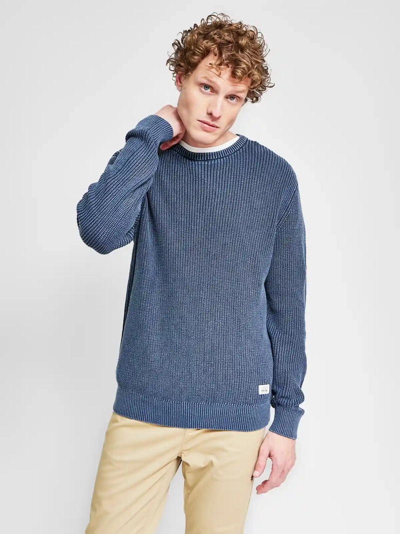 SWEATER HOMBRE CLOUDBREAK ALGODÓN CUELLO REDONDO BÁSICO - 1
