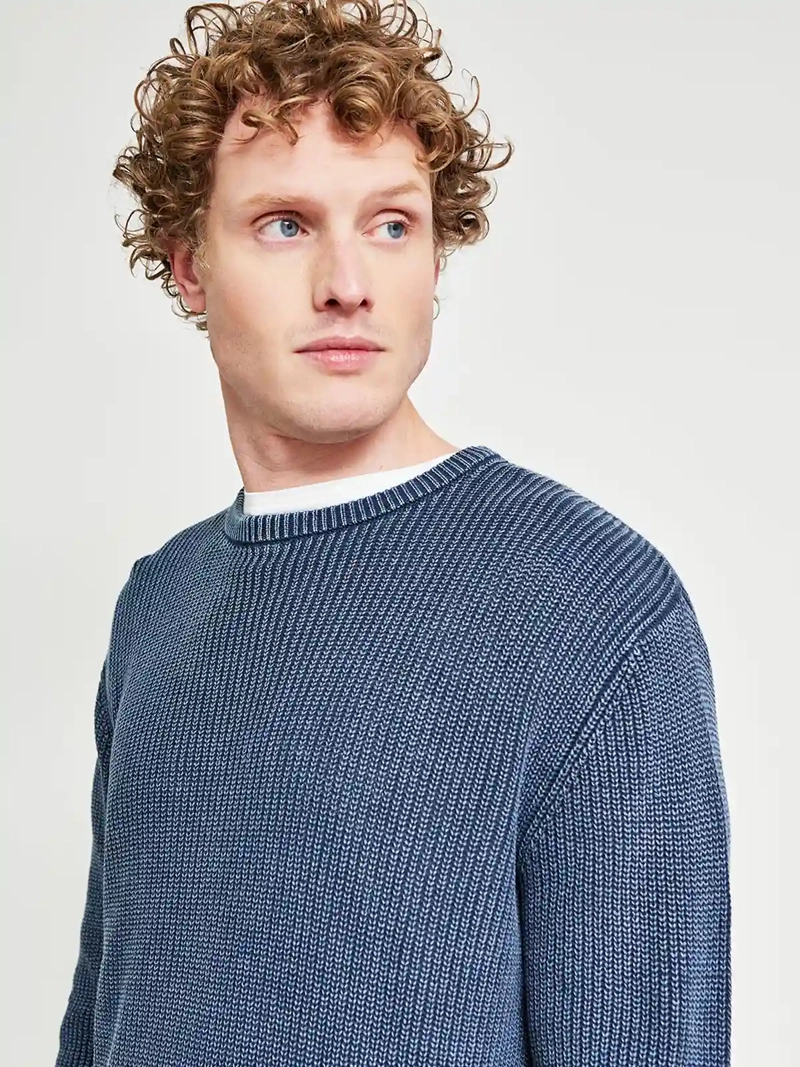 SWEATER HOMBRE CLOUDBREAK ALGODÓN CUELLO REDONDO BÁSICO - 3