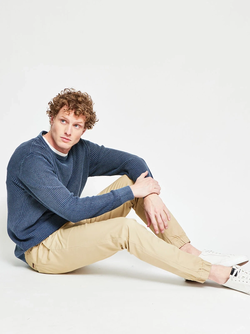 SWEATER HOMBRE CLOUDBREAK ALGODÓN CUELLO REDONDO BÁSICO - 4