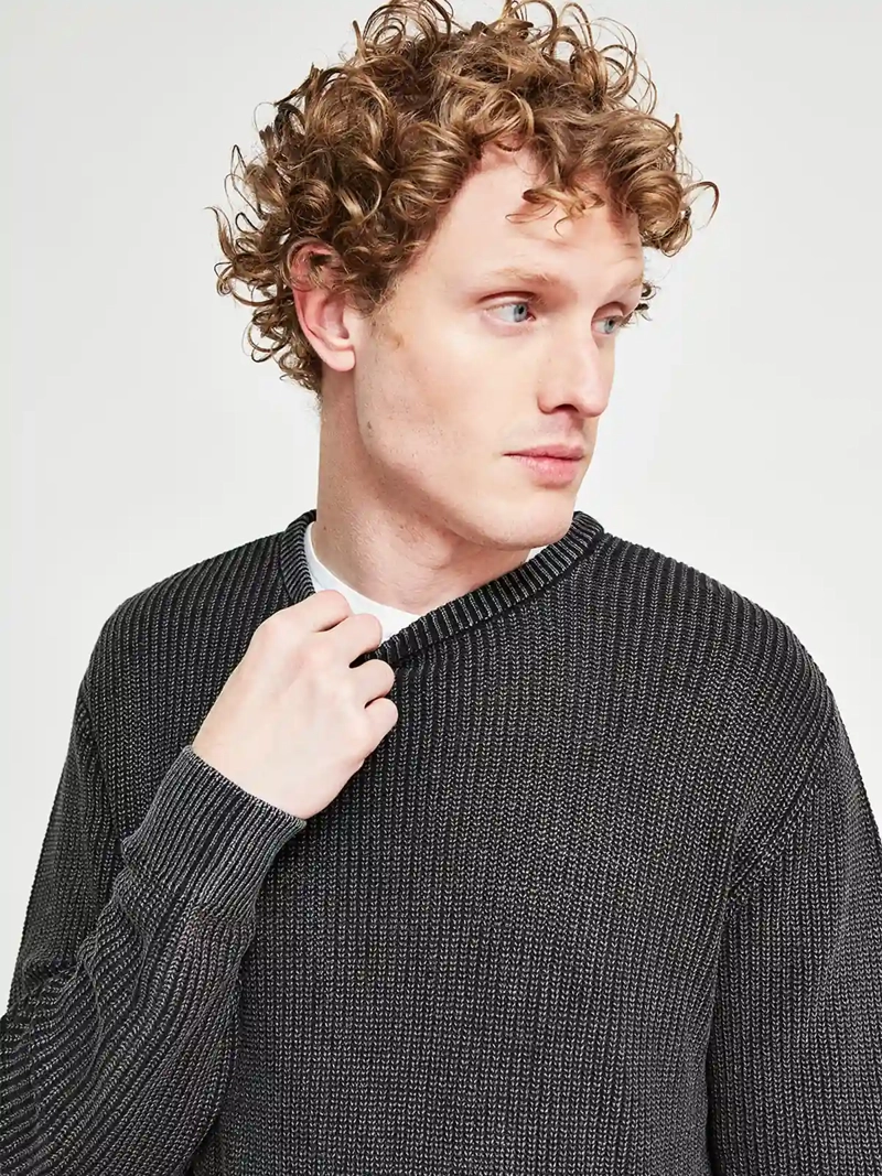 SWEATER HOMBRE CLOUDBREAK ALGODÓN CUELLO REDONDO BÁSICO - 3