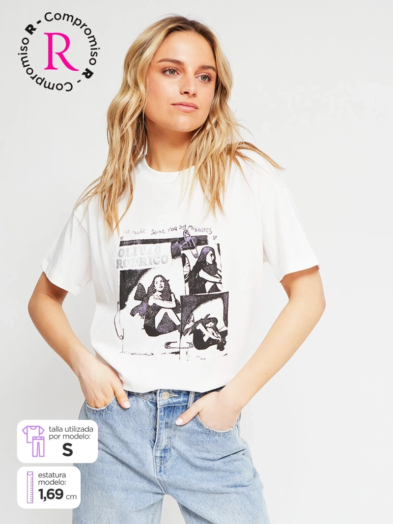 POLERA MUJER INDEX ALGODÓN MANGA CORTA - 1