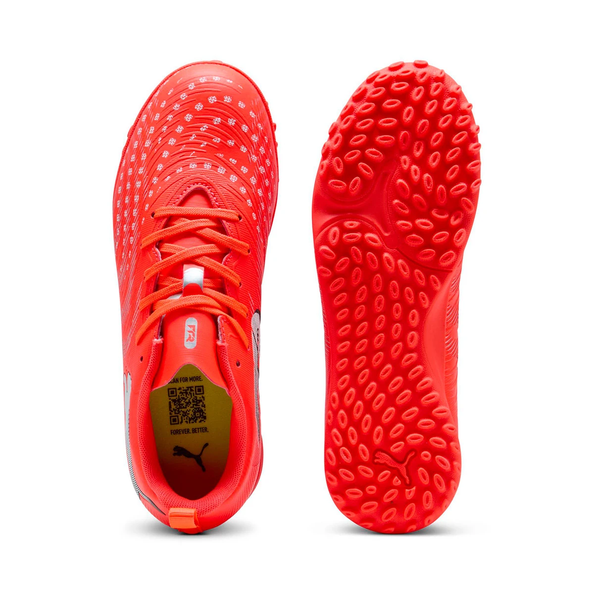 ZAPATILLA NIÑO PUMA ROJO FUTURE 9 PLAY TT JR - 4
