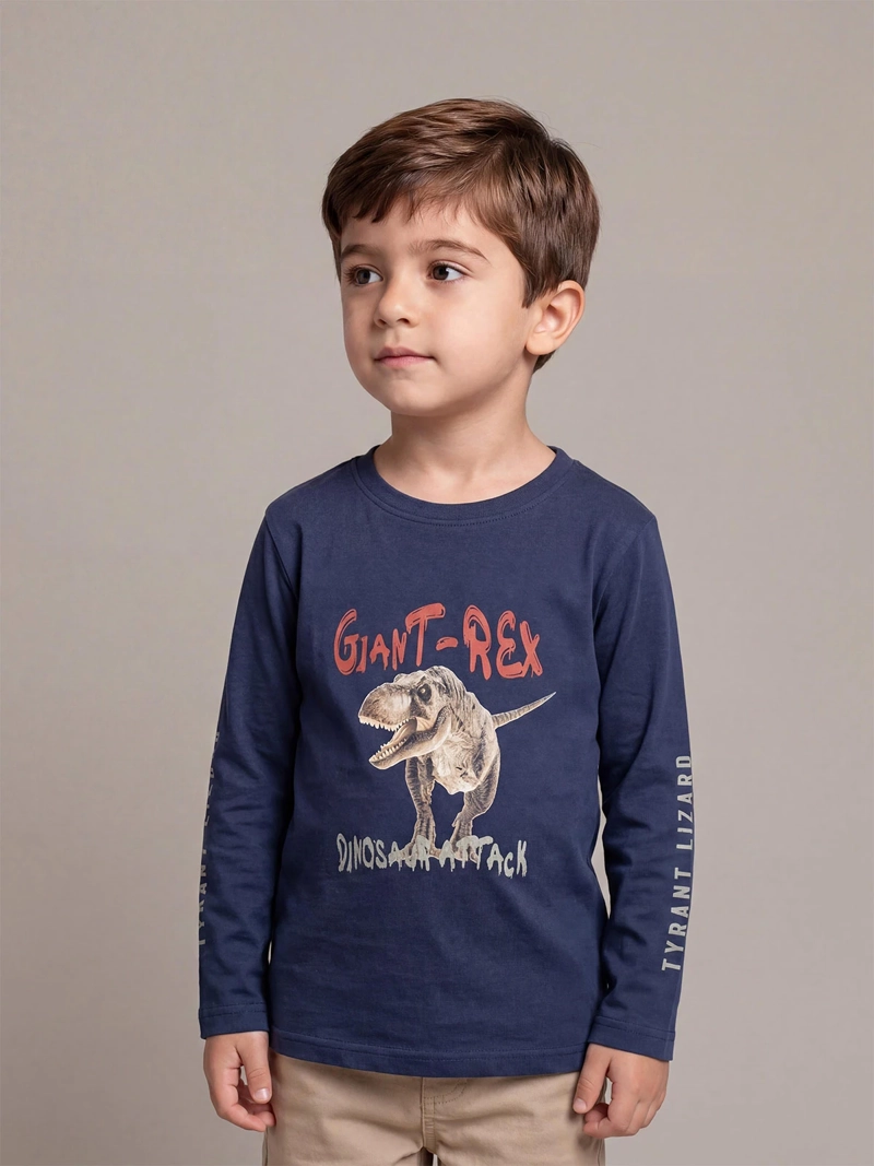 POLERA MANGA LARGA NIÑO HARVEST BASDINON - 1
