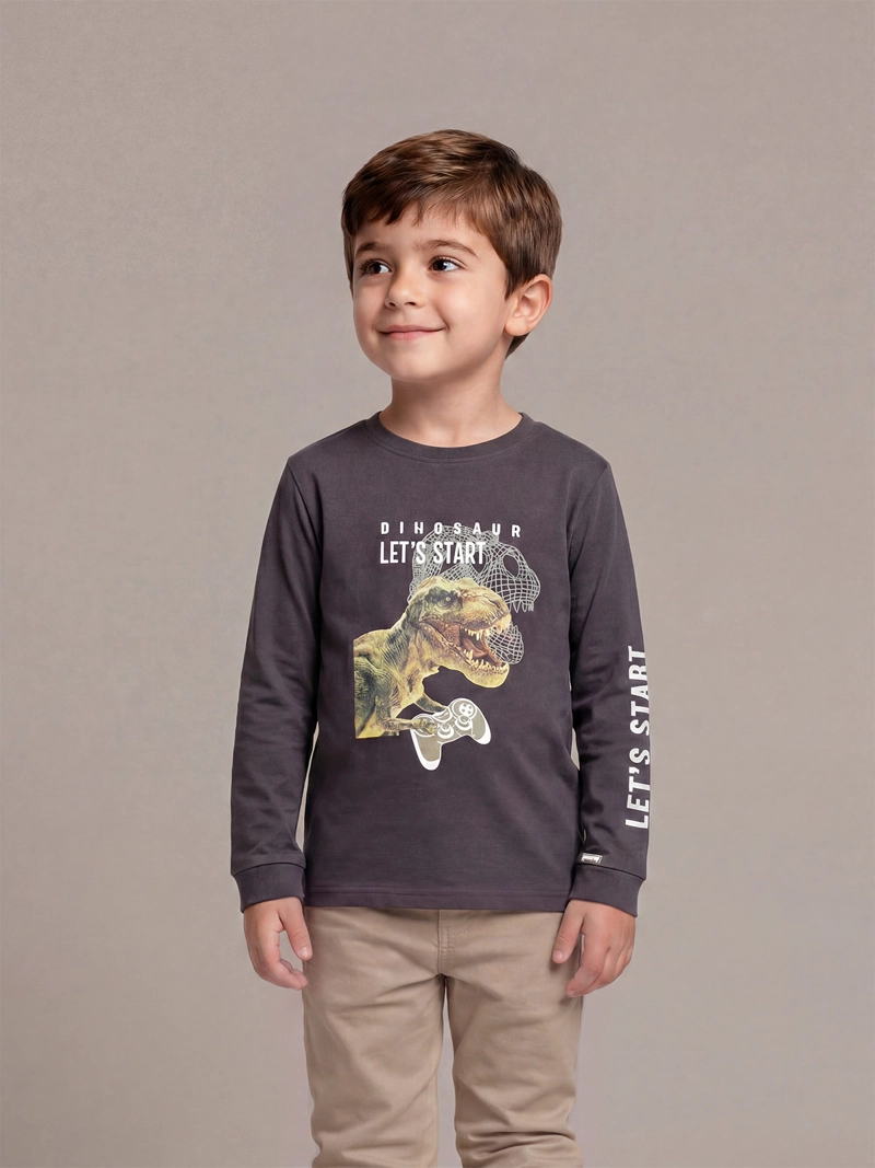 POLERA MANGA LARGA NIÑO HARVEST BASDINON - 1