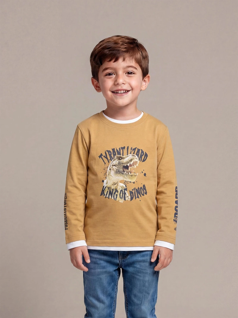POLERA MANGA LARGA NIÑO HARVEST BASDINON - 1