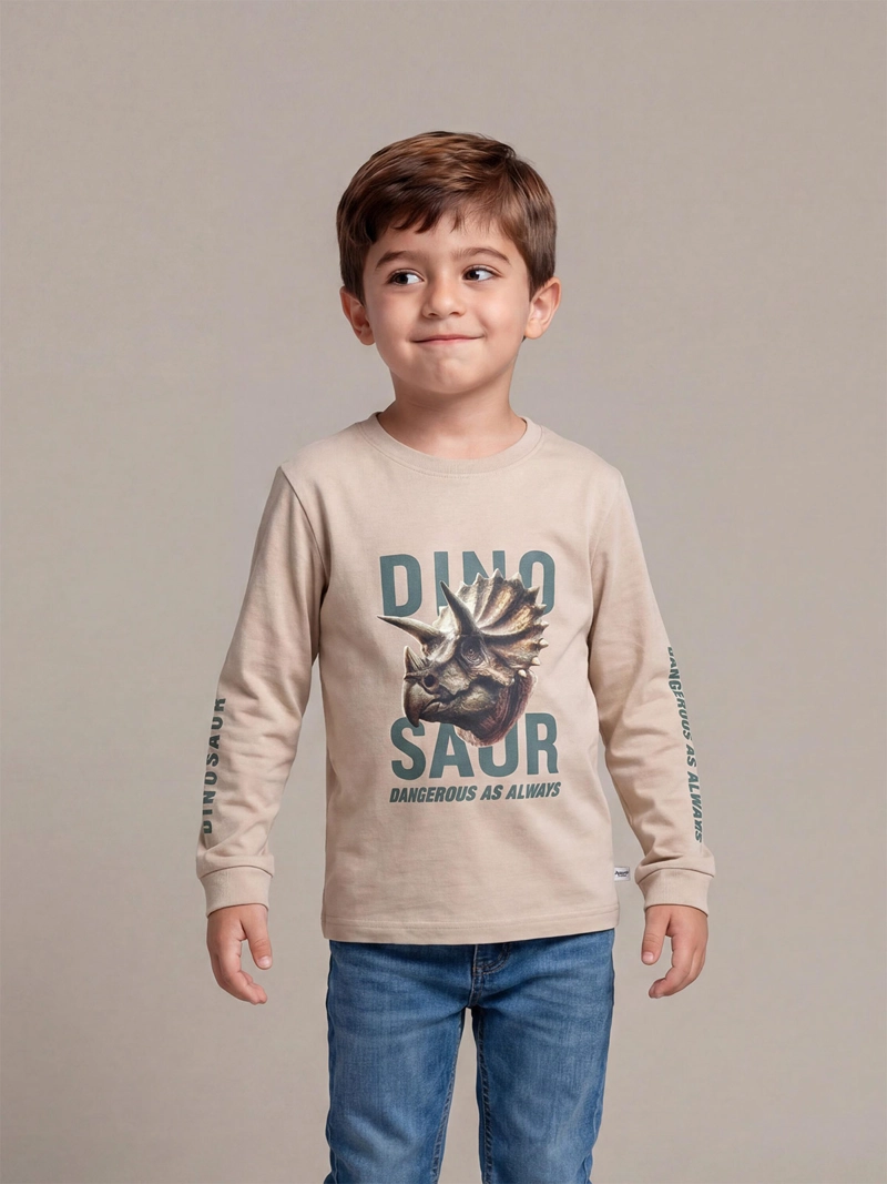 POLERA MANGA LARGA NIÑO HARVEST BASDINON - 1