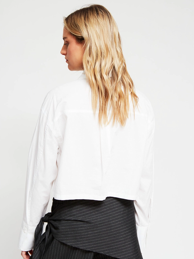BLUSA MUJER INDEX ALGODÓN MANGA LARGA BOLSILLOS - 2