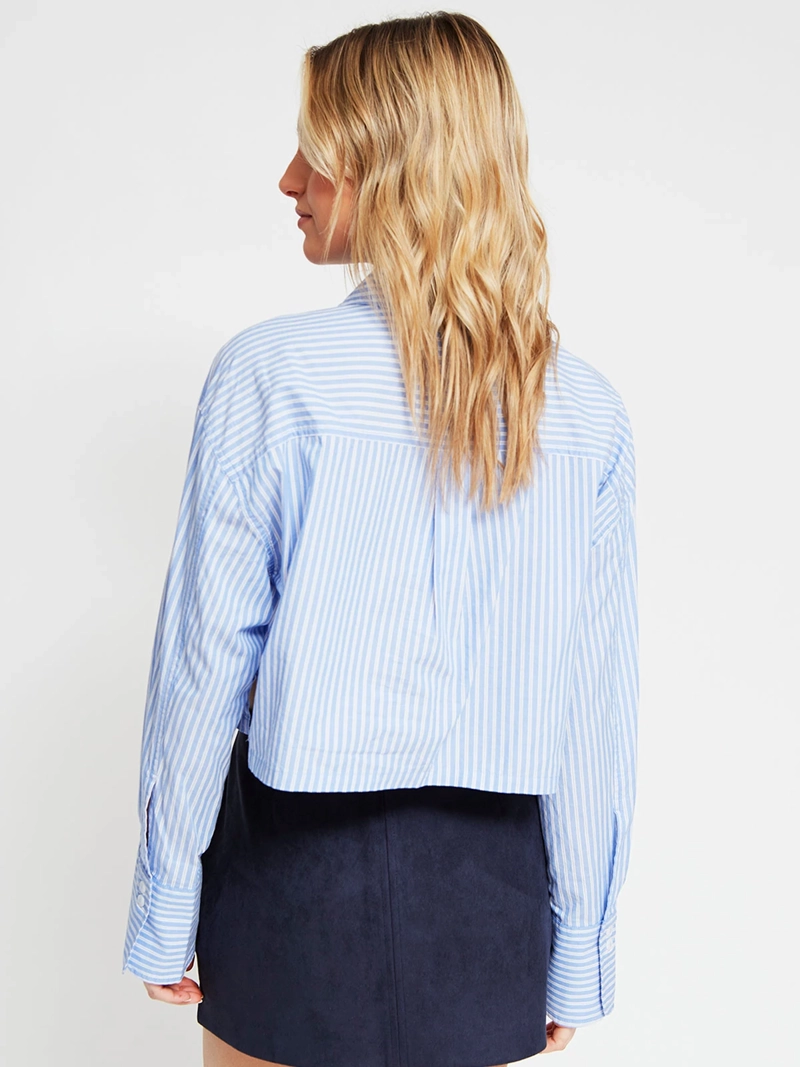 BLUSA MUJER INDEX ALGODÓN MANGA LARGA BOLSILLOS - 3