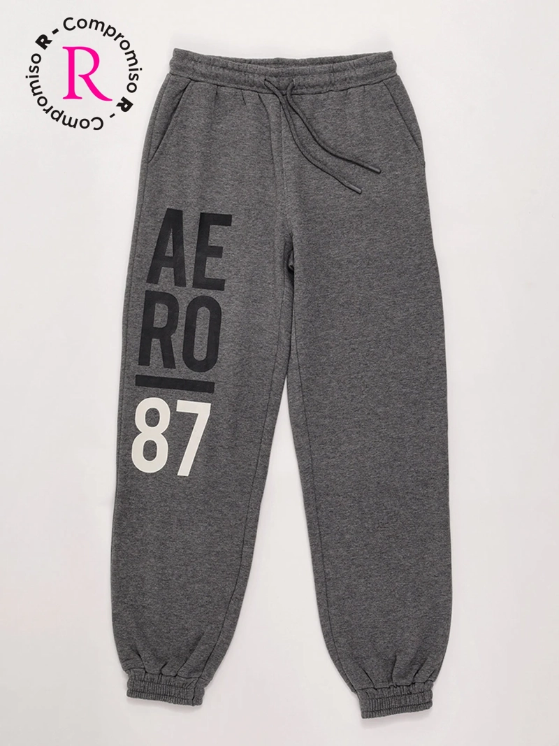 PANTALÓN DE BUZO NIÑO AEROPOSTALE ALGODÓN BÁSICO - 1