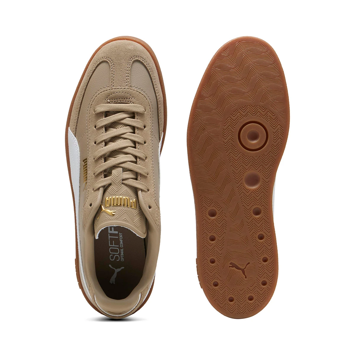 ZAPATILLAS MUJER PUMA URBANO BEIGE CLUB II ERA - 3