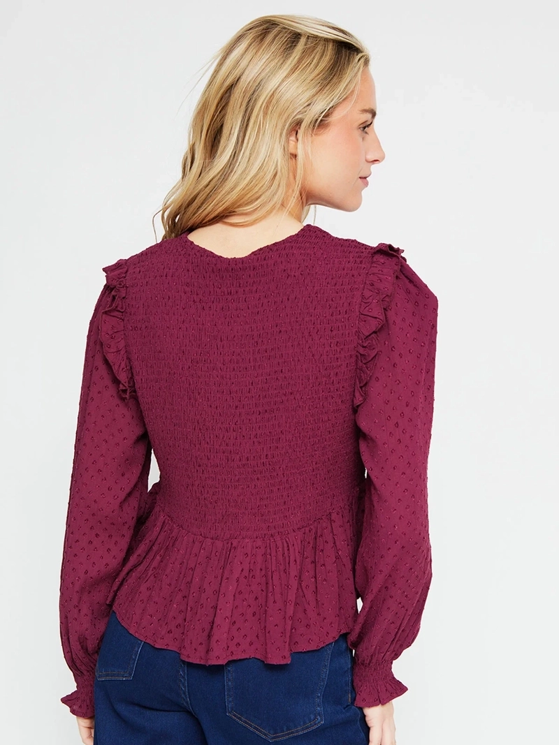 BLUSA MUJER BARBADOS MANGA LARGA PANAL - 3