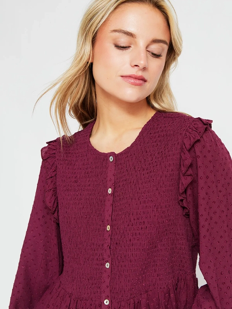 BLUSA MUJER BARBADOS MANGA LARGA PANAL - 4