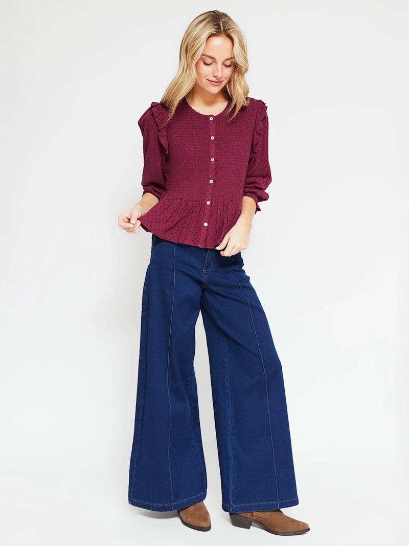 BLUSA MUJER BARBADOS MANGA LARGA PANAL - 5