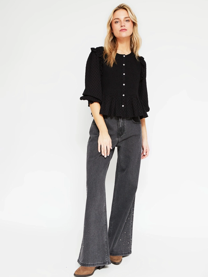 BLUSA MUJER BARBADOS MANGA LARGA PANAL - 5