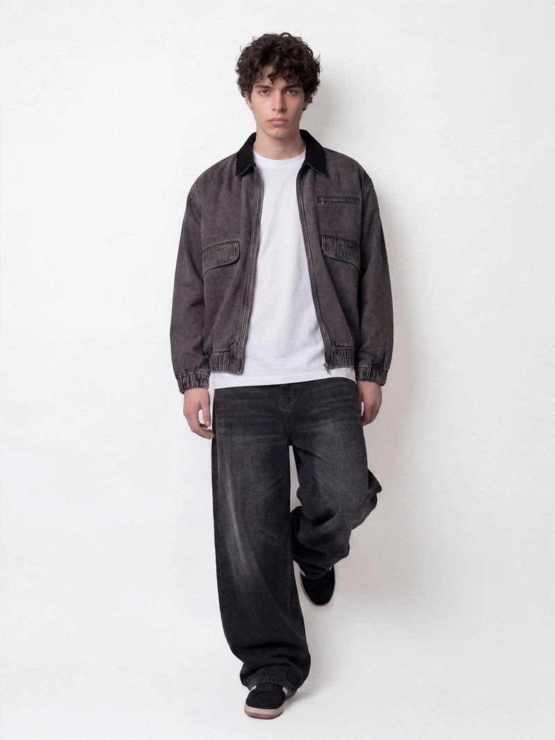 CHAQUETA HOMBRE INDEX ALGODÓN CUELLO COTELÉ - 4