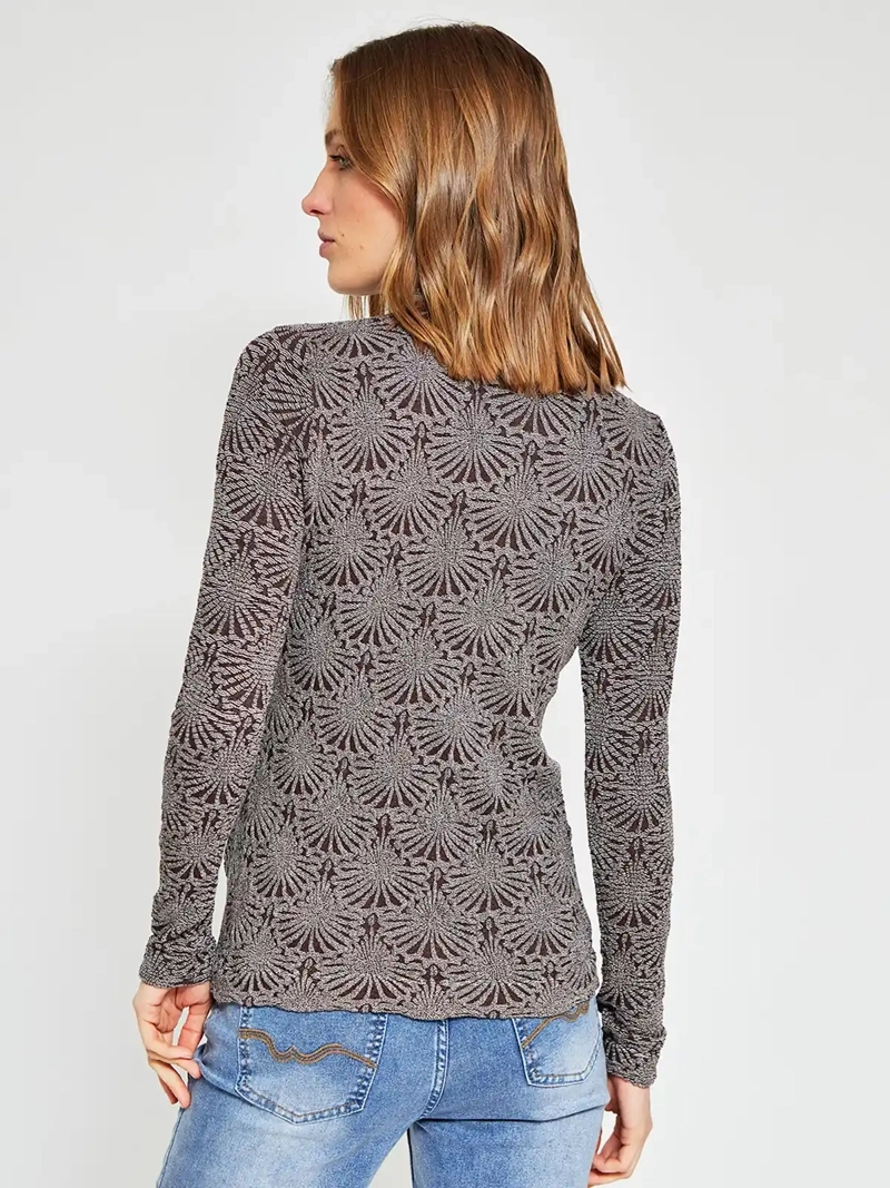 POLERA MUJER TATIENNE MANGA LARGA PUNTO - 3