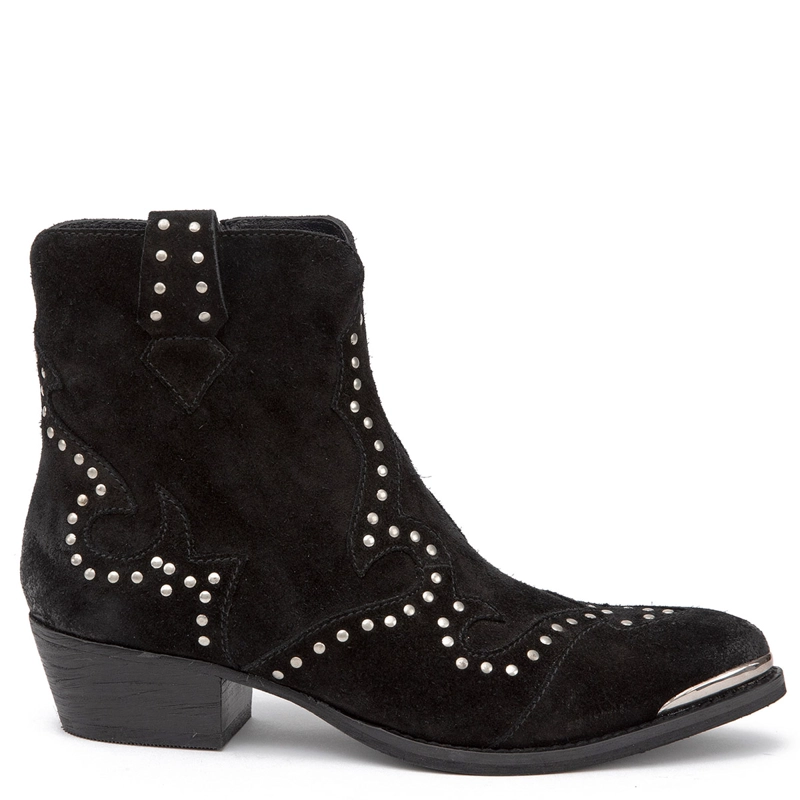 BOTINES MUJER GACEL NEGRO ASHLEY CUERO - 1