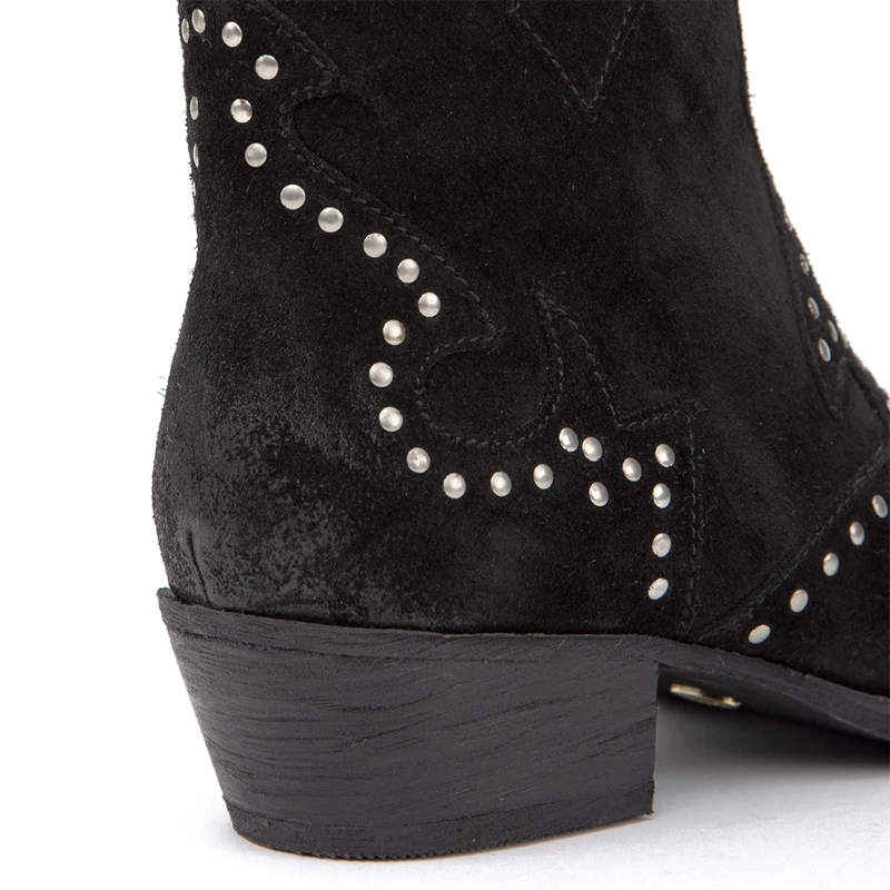 BOTINES MUJER GACEL NEGRO ASHLEY CUERO - 5