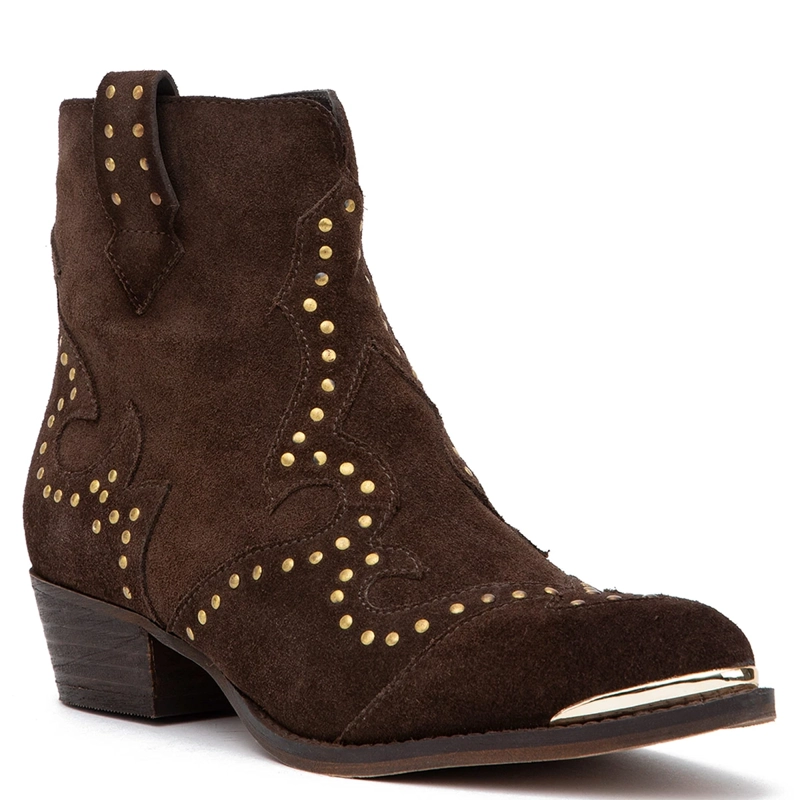 BOTINES MUJER GACEL CHOCOLATE ASHLEY CUERO - 3