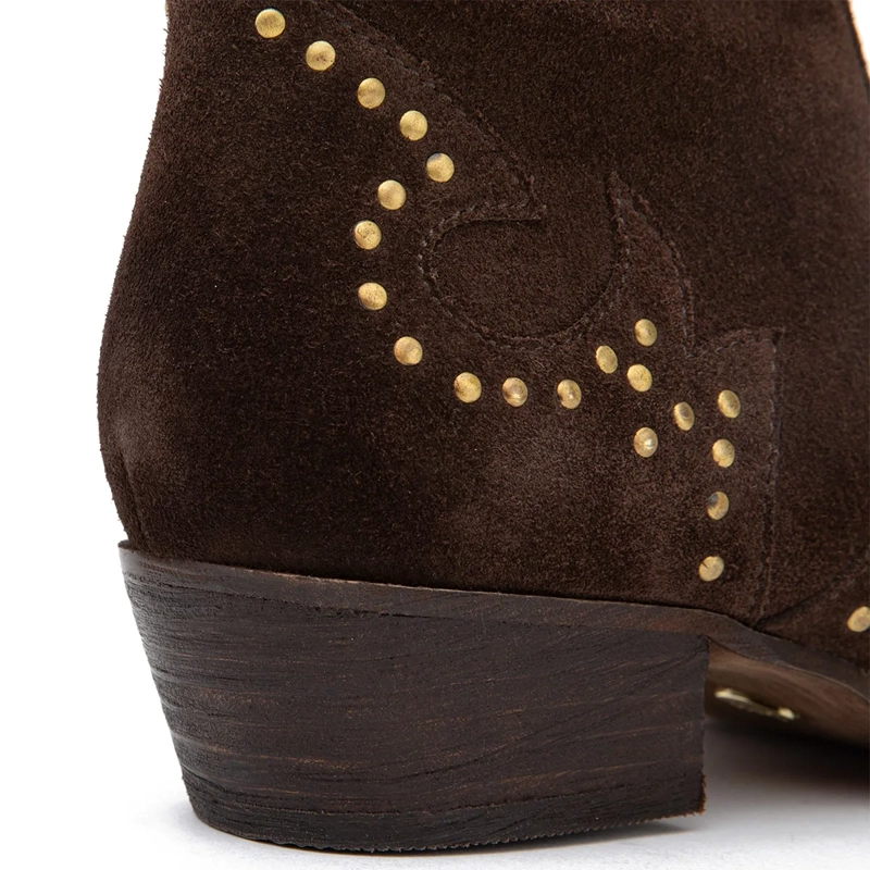 BOTINES MUJER GACEL CHOCOLATE ASHLEY CUERO - 5