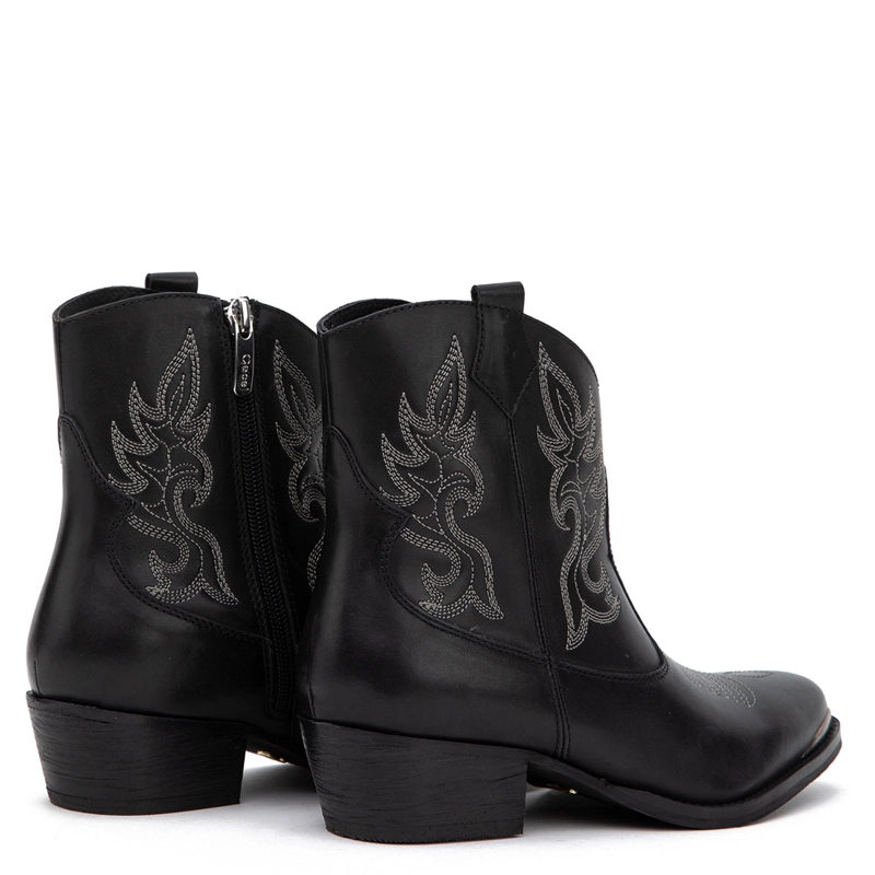 BOTINES MUJER GACEL NEGRO ASHLEY CUERO - 4