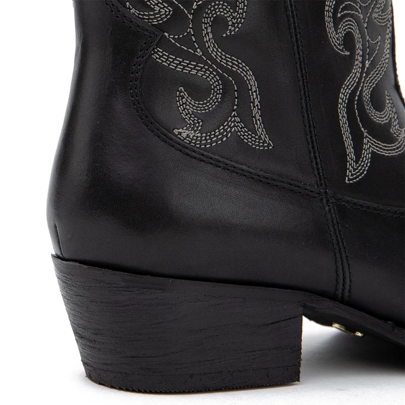 BOTINES MUJER GACEL NEGRO ASHLEY CUERO - 5