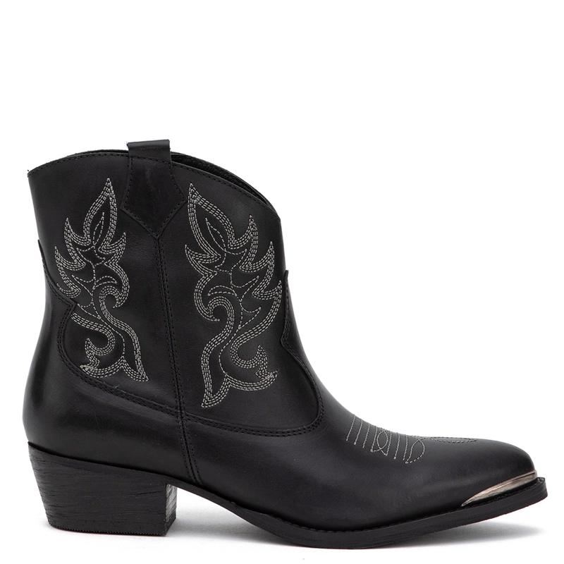 BOTINES MUJER GACEL NEGRO ASHLEY CUERO - 1