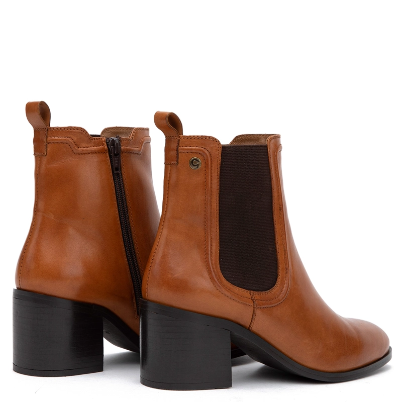 BOTINES MUJER GACEL CAFÉ CALUM CUERO - 4