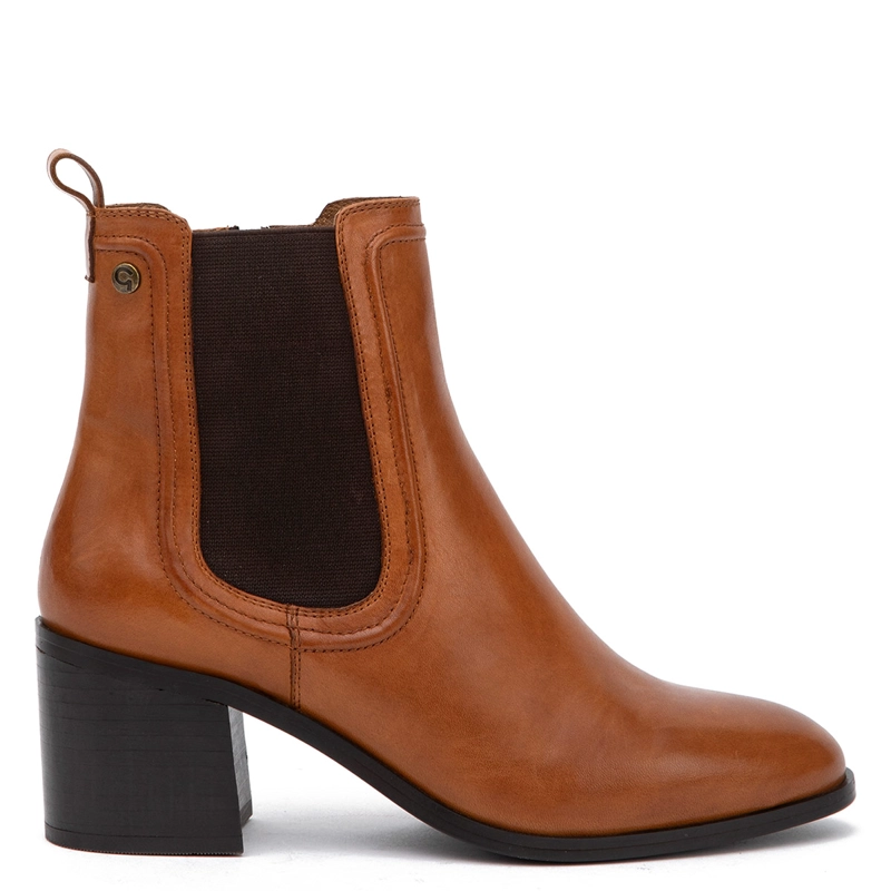 BOTINES MUJER GACEL CAFÉ CALUM CUERO - 1