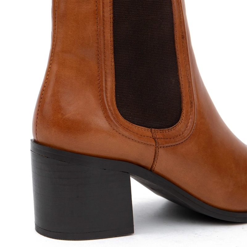 BOTINES MUJER GACEL CAFÉ CALUM CUERO - 5