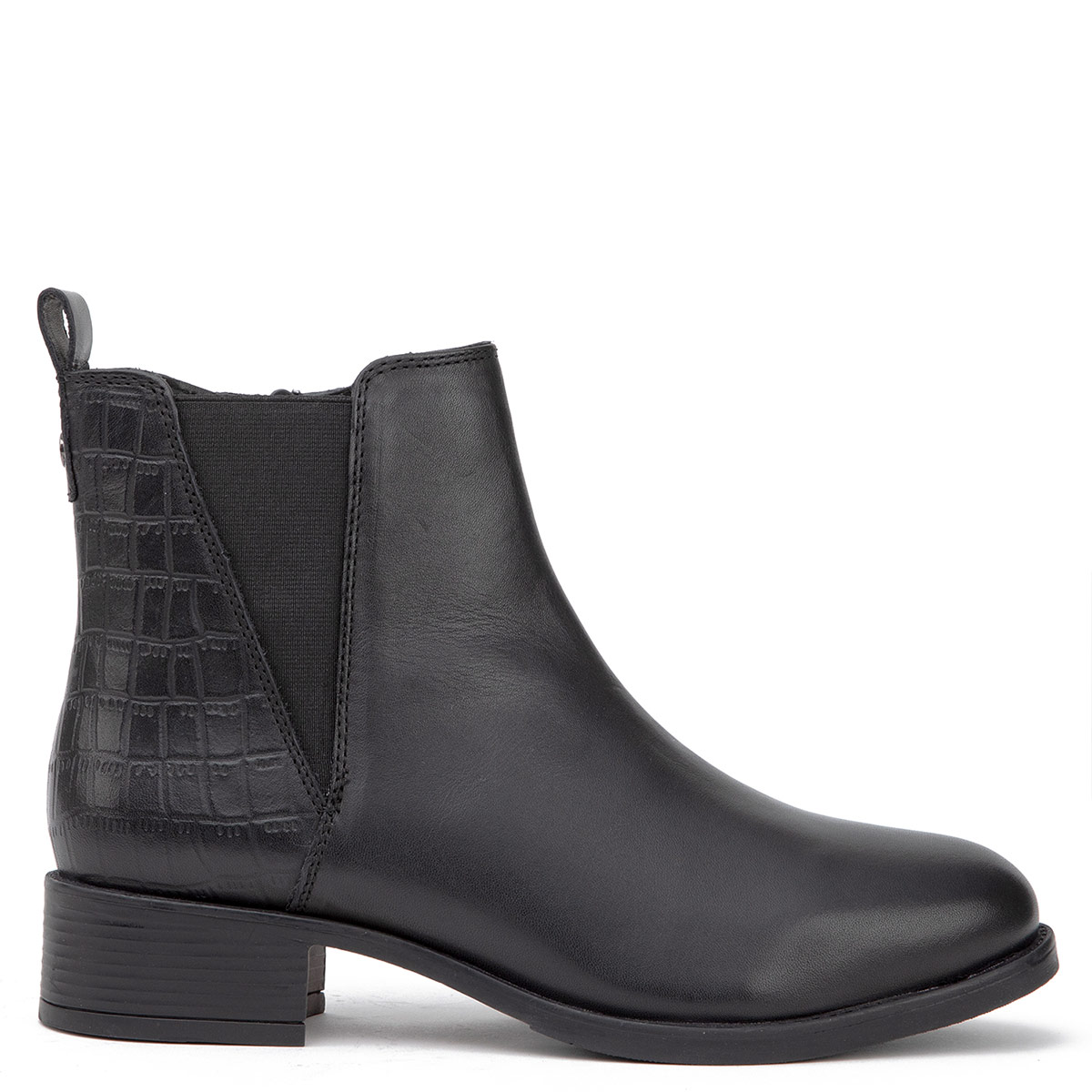 BOTINES MUJER GACEL NEGRO GENESIS CUERO - 1