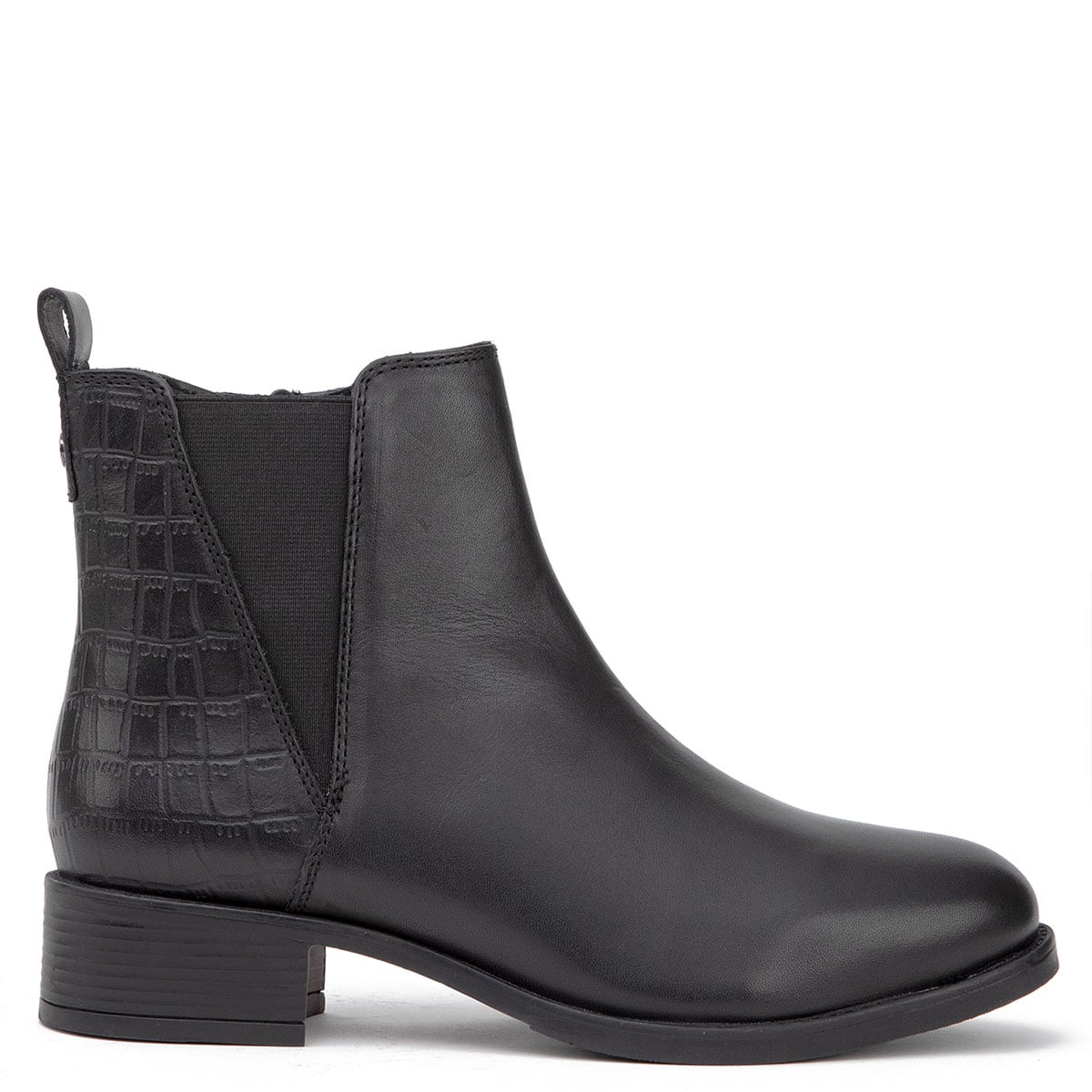 BOTINES MUJER GACEL NEGRO GENESIS CUERO - 1