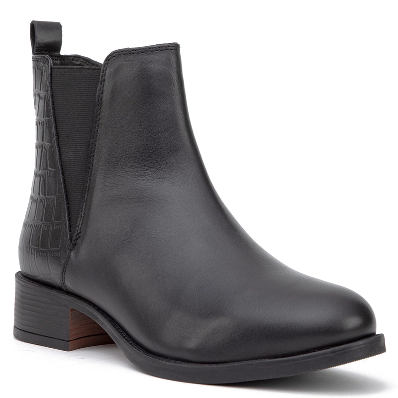 BOTINES MUJER GACEL NEGRO GENESIS CUERO - 3