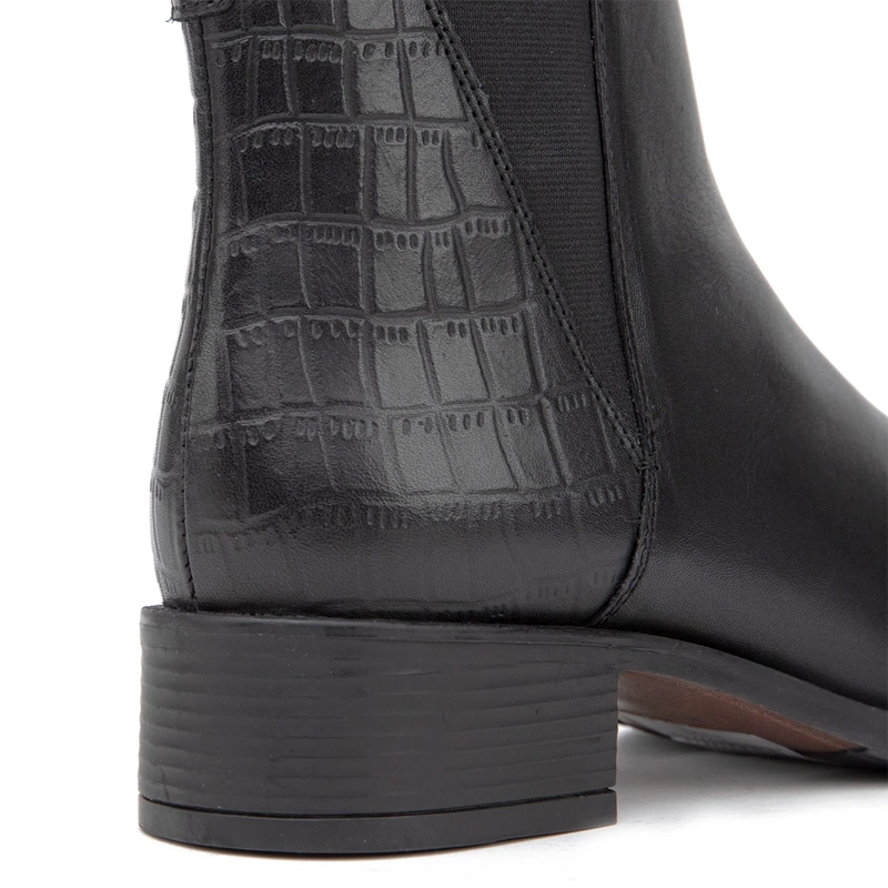 BOTINES MUJER GACEL NEGRO GENESIS CUERO - 4