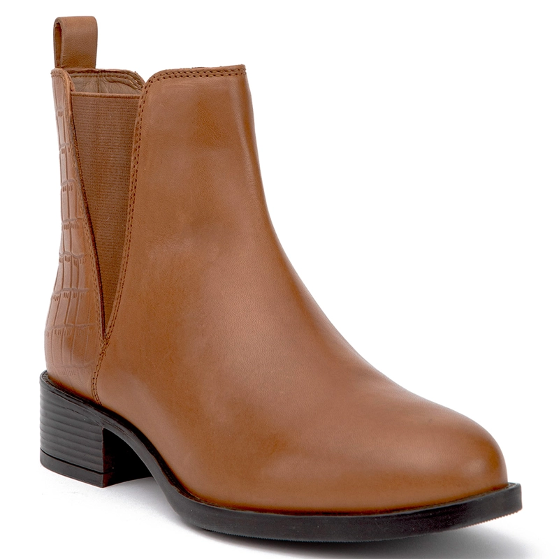 BOTINES MUJER GACEL CAFÉ  GENESIS CUERO - 3