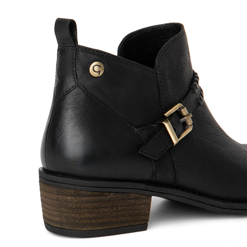 BOTINES MUJER GACEL NEGRO GINA CUERO - 5