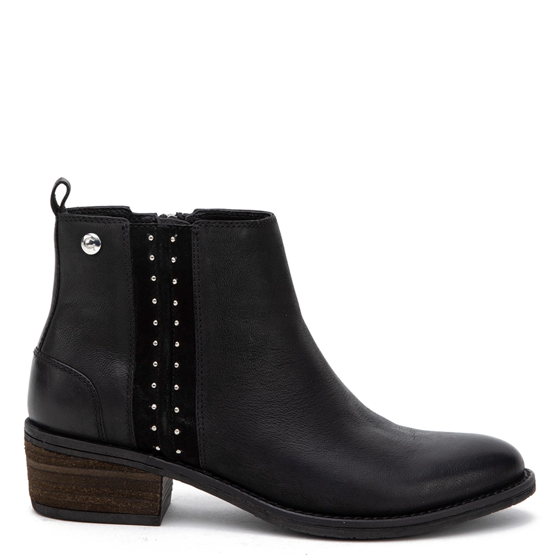 BOTINES MUJER GACEL NEGRO GINA CUERO - 1