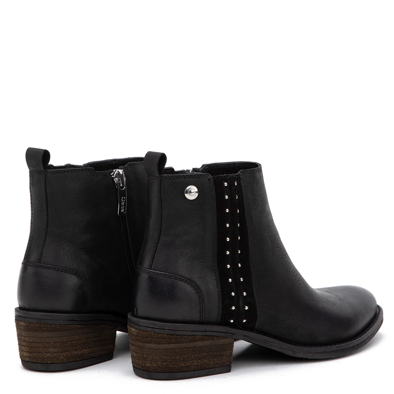BOTINES MUJER GACEL NEGRO GINA CUERO - 4