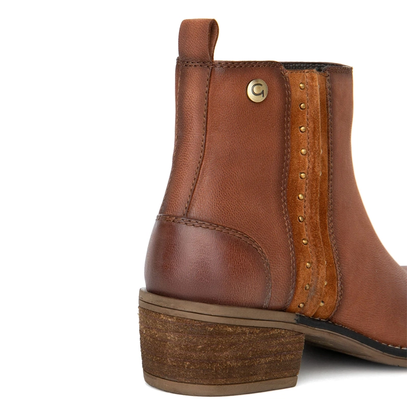 BOTINES MUJER GACEL CAFÉ GINA CUERO - 5