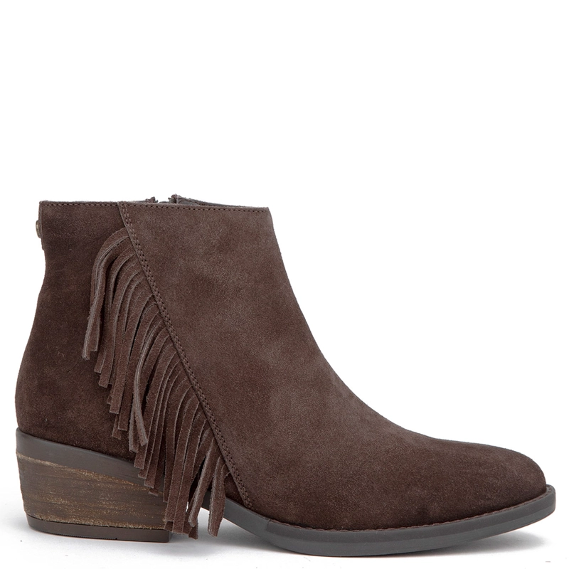 BOTINES MUJER GACEL CHOCOLATE GINITA CUERO - 1