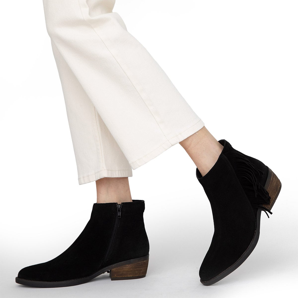 BOTINES MUJER GACEL NEGRO GINITA CUERO - 2
