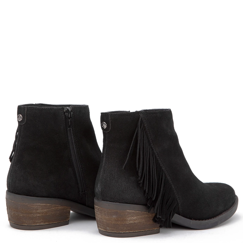 BOTINES MUJER GACEL NEGRO GINITA CUERO - 4