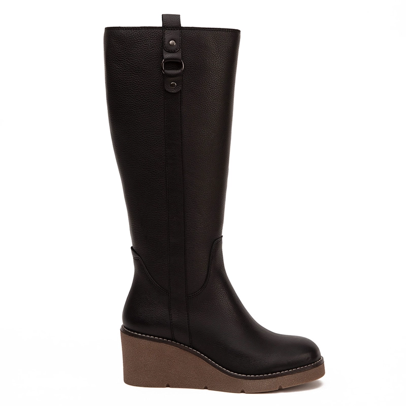 BOTAS MUJER GACEL NEGRO LEDY CUERO