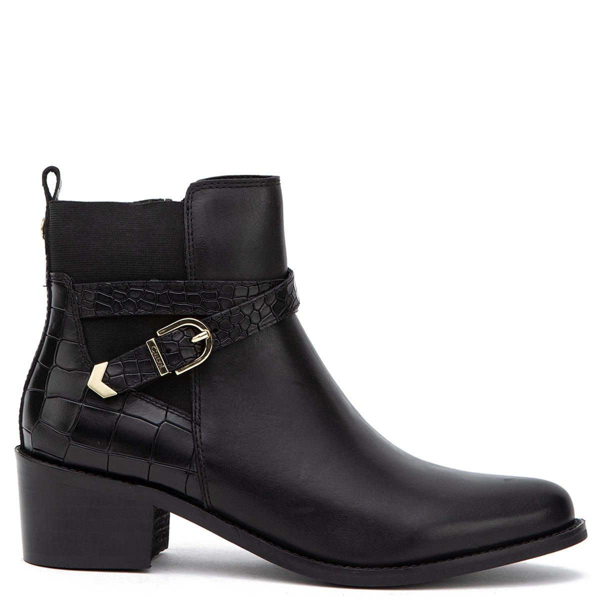 BOTINES MUJER GACEL NEGRO MONTANA CUERO - 1